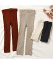 【SALE/20%OFF】apres les cours リブレギンス エフオーオンラインストア 靴下・レッグウェア レギンス・スパッツ ブラック レッド ホワ...