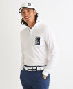【SALE/30%OFF】adabat 【吸湿発熱】鍵盤ロゴデザイン 長袖ポロシャツ アダバット トップス ポロシャツ ブラック ホワイト ブルー【送料無料】