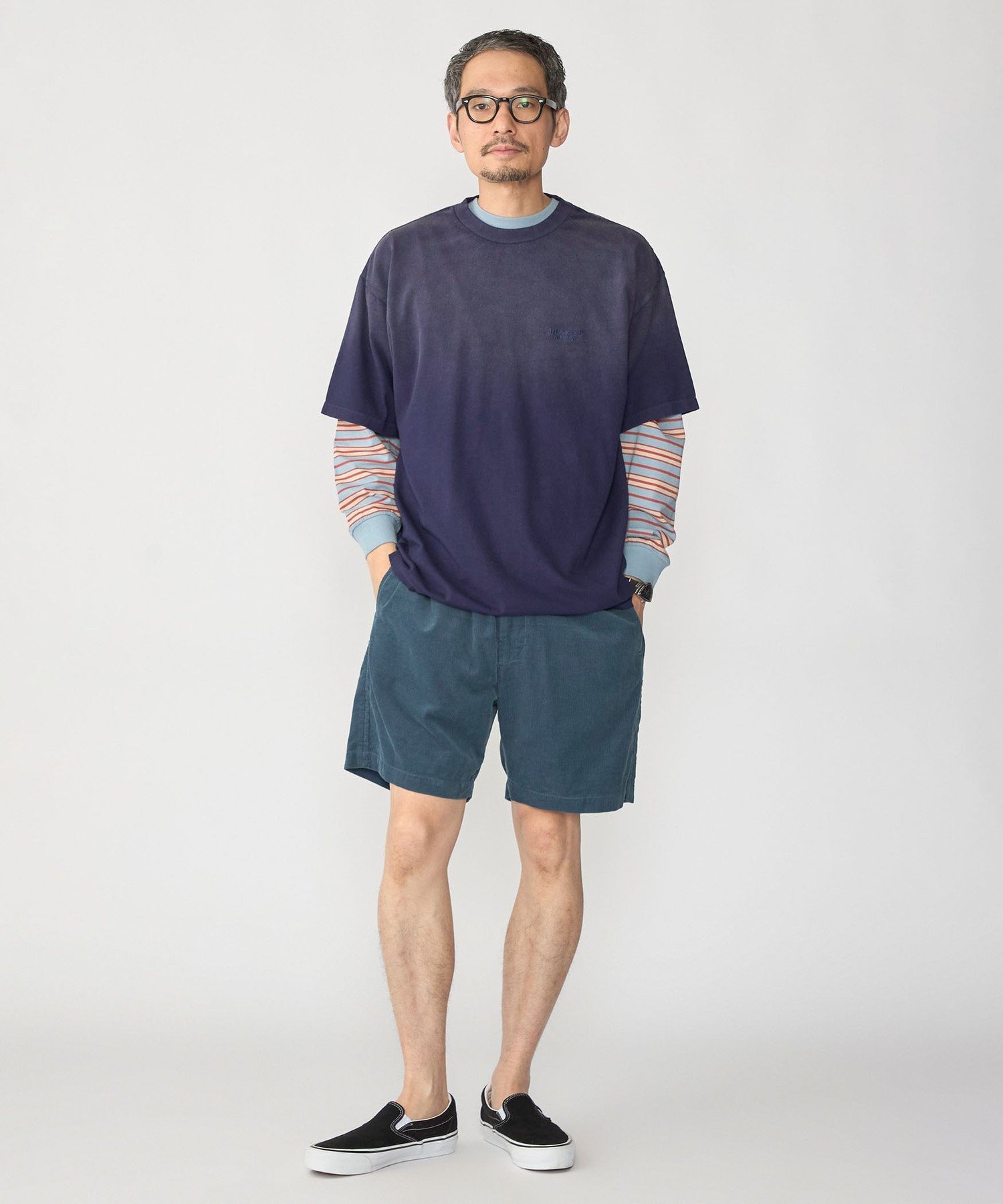 MEN AIRTOWNE: ブリーチ Tシャツ シップス トップス カットソー・Tシャツ ブラック ネイビー