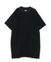 MM6 Maison Margiela ロゴタグ ショートスリーブドレス エムエムシックス ワンピース・ドレス ワンピース ブラック【送料無料】