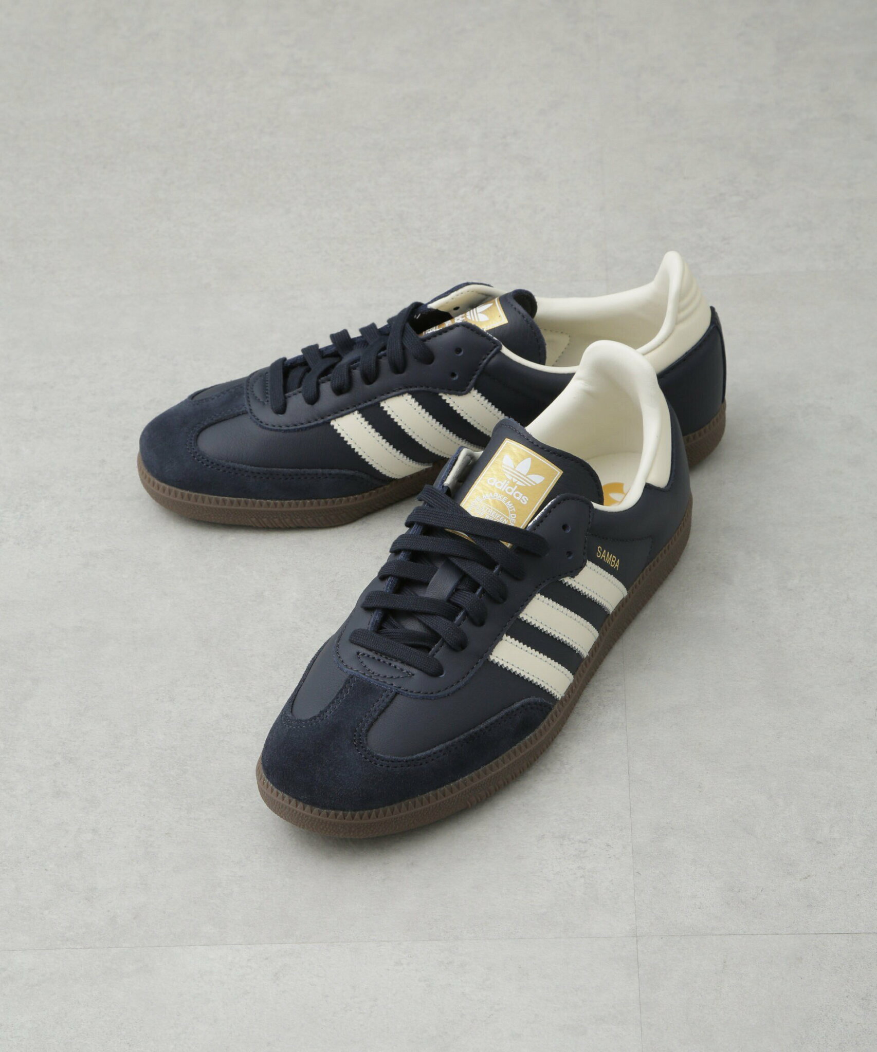 NANO universe adidas/SAMBA OG ナノユニバース シューズ・靴 スニーカー ネイビー【送料無料】