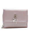 WEGO LADY'S ダブルチャームウォレット ウィゴー 財布・ポーチ・ケース 財布 ブラック ピンク ホワイト