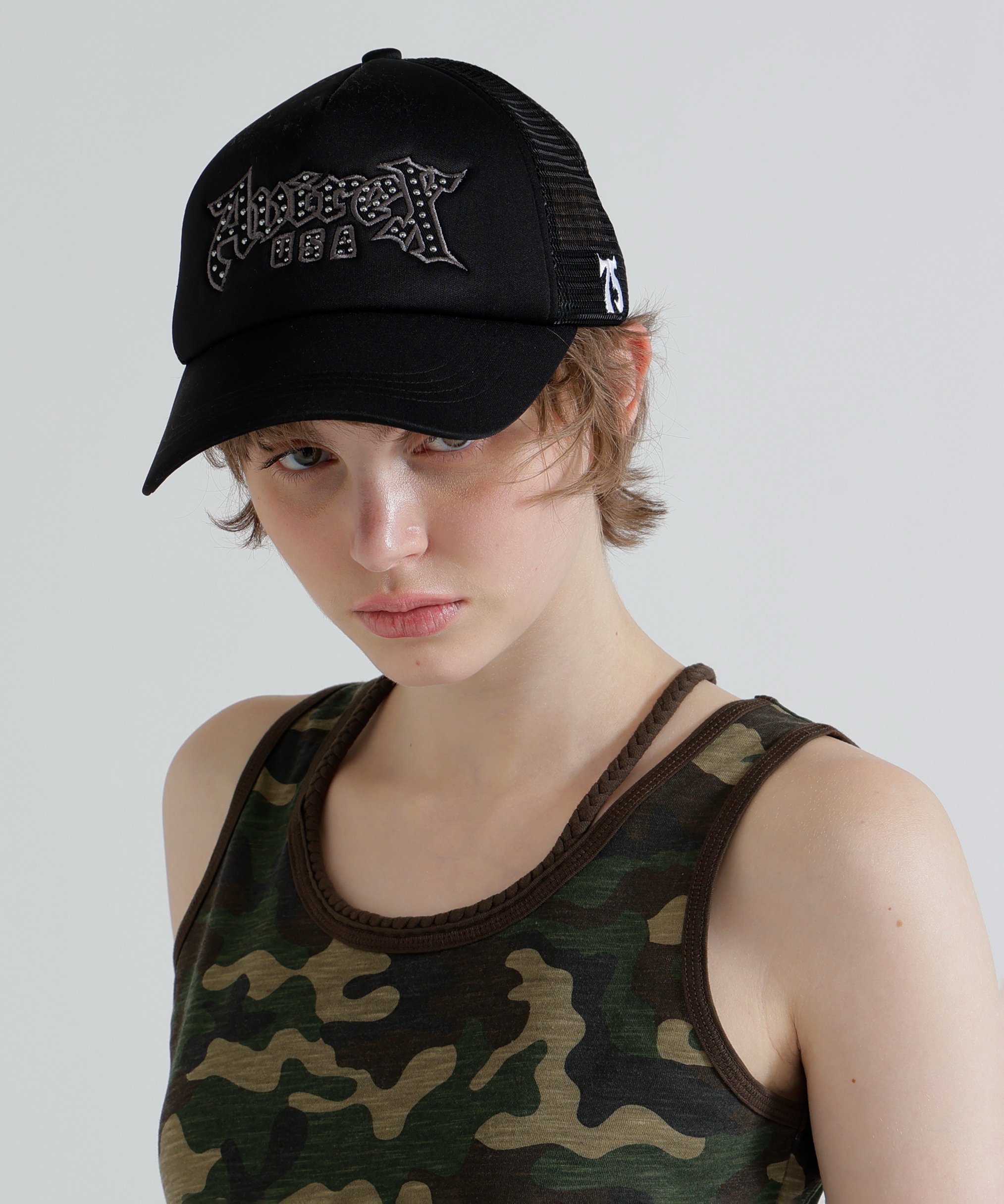 AVIREX AVIREX USA STUDS CAP アヴィレックス 帽子 その他の帽子 ブラック ホワイト【送料無料】