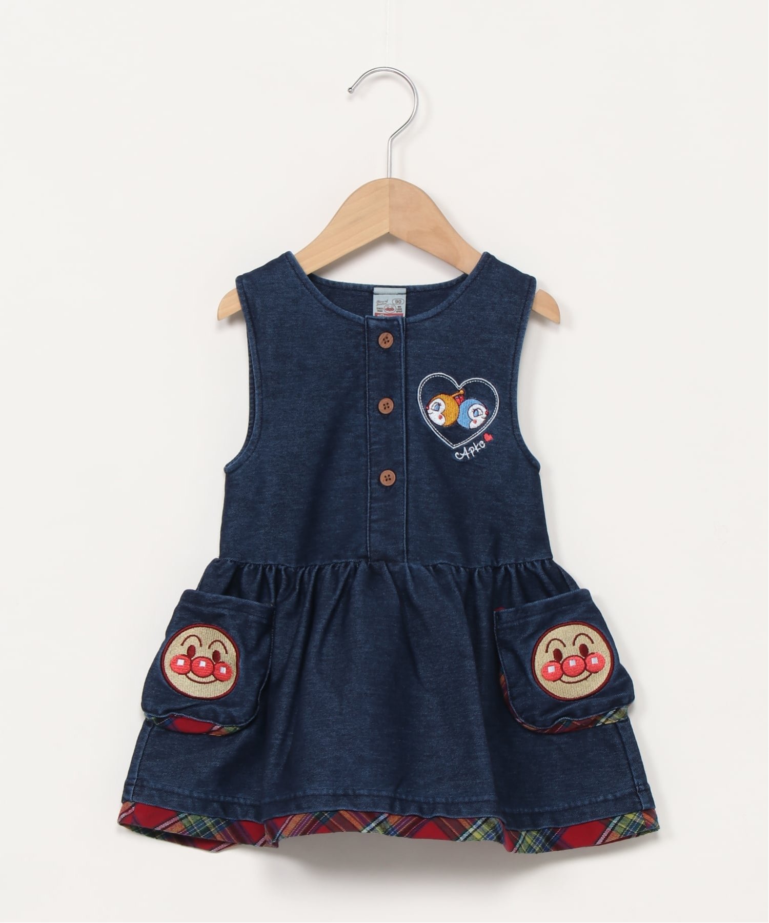 ANPANMAN KIDS COLLECTION ANPANMAN KIDS COLLECTION/(K)アンパンマン ポケットジャンスカ アンパンマンキッズコレクション ワンピース・ドレス ジャンパースカート ネイビー【送料無料】