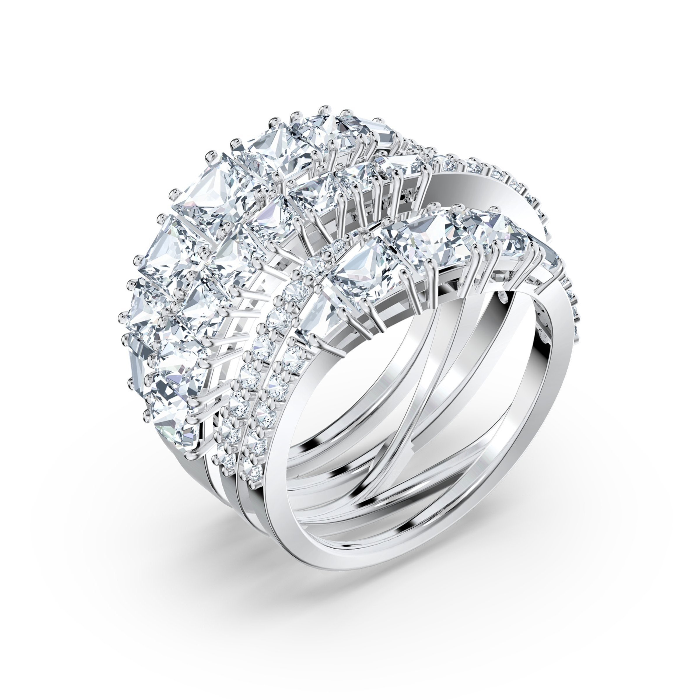 SWAROVSKI 【公式】【スワロフスキー】Hyperbola リング, ミックスカット スワロフスキー アクセサリー・腕時計 リング・指輪 ホワイト【送料無料】