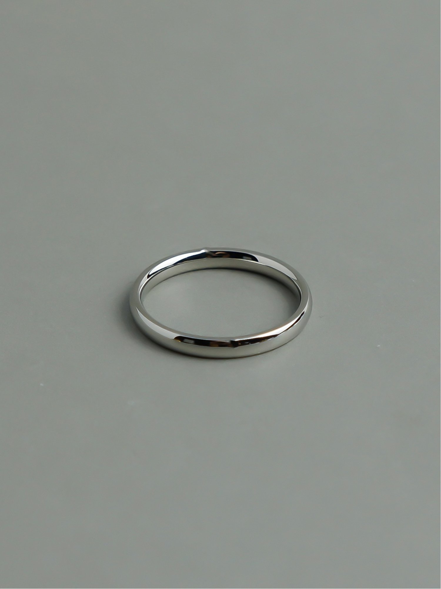 ieLS 「ieLS」ステンレス 2mmシンプルリング クークロワッサン アクセサリー・腕時計 リング・指輪 ゴールド シルバー