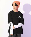 【SALE/45%OFF】devirock 【DANCE】別々でも使える 半袖&長袖Tシャツ アンサンブル デビロック トップス カットソー・Tシャツ