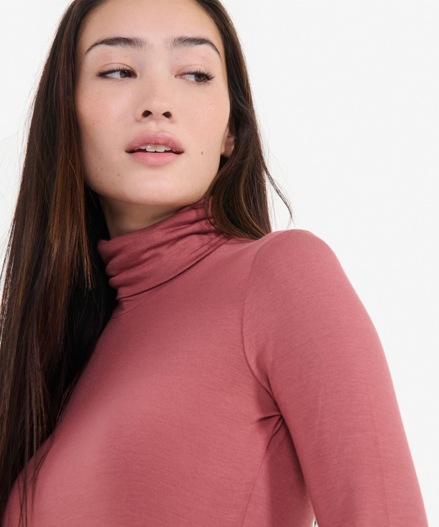 【SALE／50%OFF】AIGLE タートルネックTシャツ / ハイネックトップ エーグル トップス カットソー・Tシャツ ブラック ピンク【送料無料】