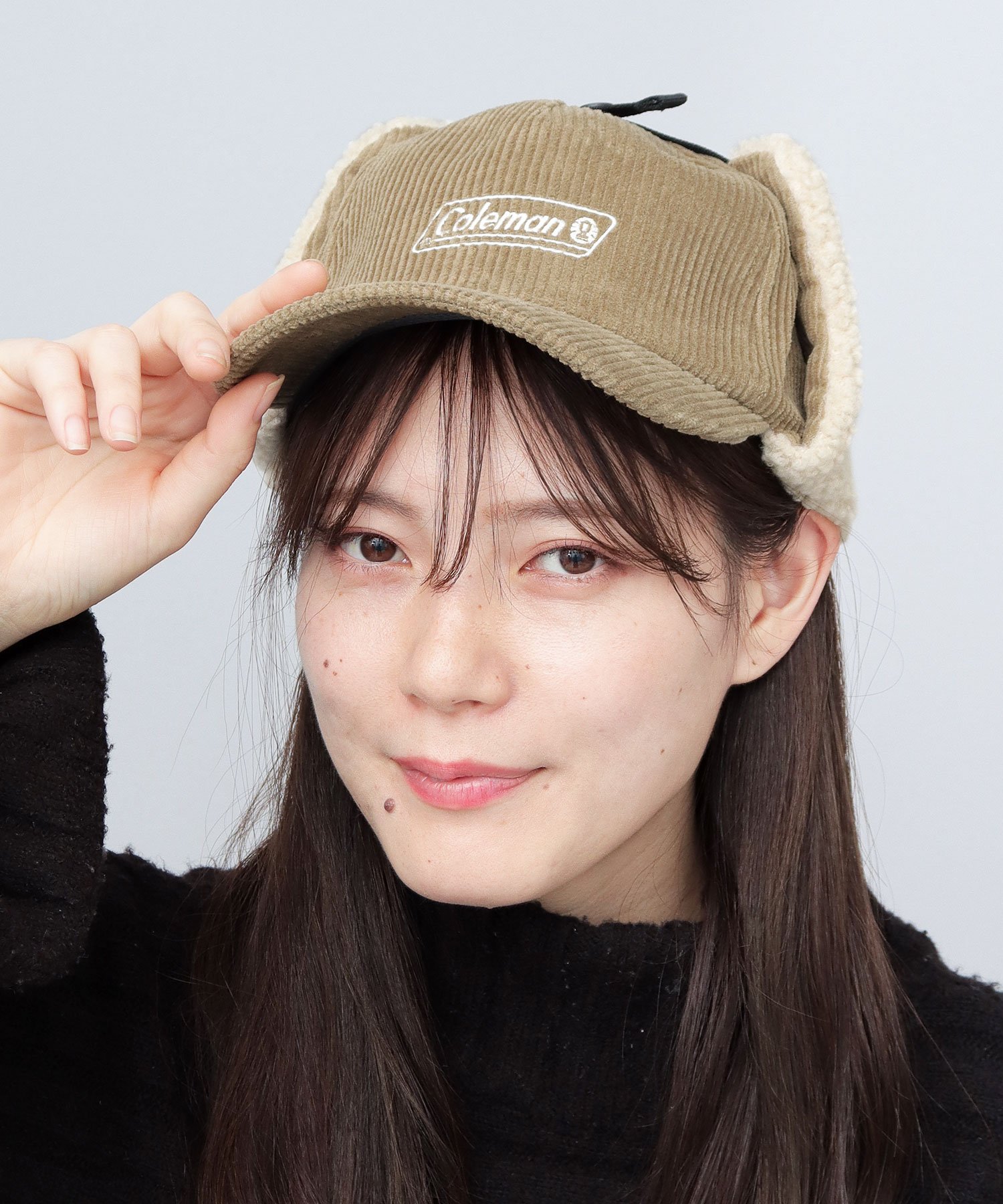 Coleman コールマン フライトキャップ 帽子 2way 耳あて キャップ イヤーフラップ エー.エム.エス. 帽子 キャップ ベージュ ホワイト グレー ブラック【送料無料】