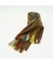 ABAHOUSE LASTWORD 【MANTAS EZCARAY】シャギーモヘア マフラー TARTAN / ボリ アバハウス ファッション雑貨 マフラー・ス...