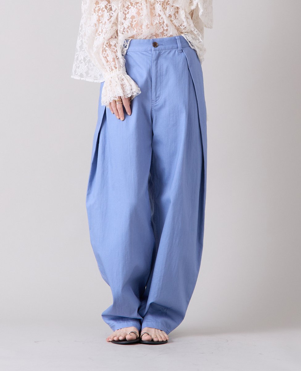 Liesse タックパンツ リエス パンツ その他のパンツ ネイビー ブルー