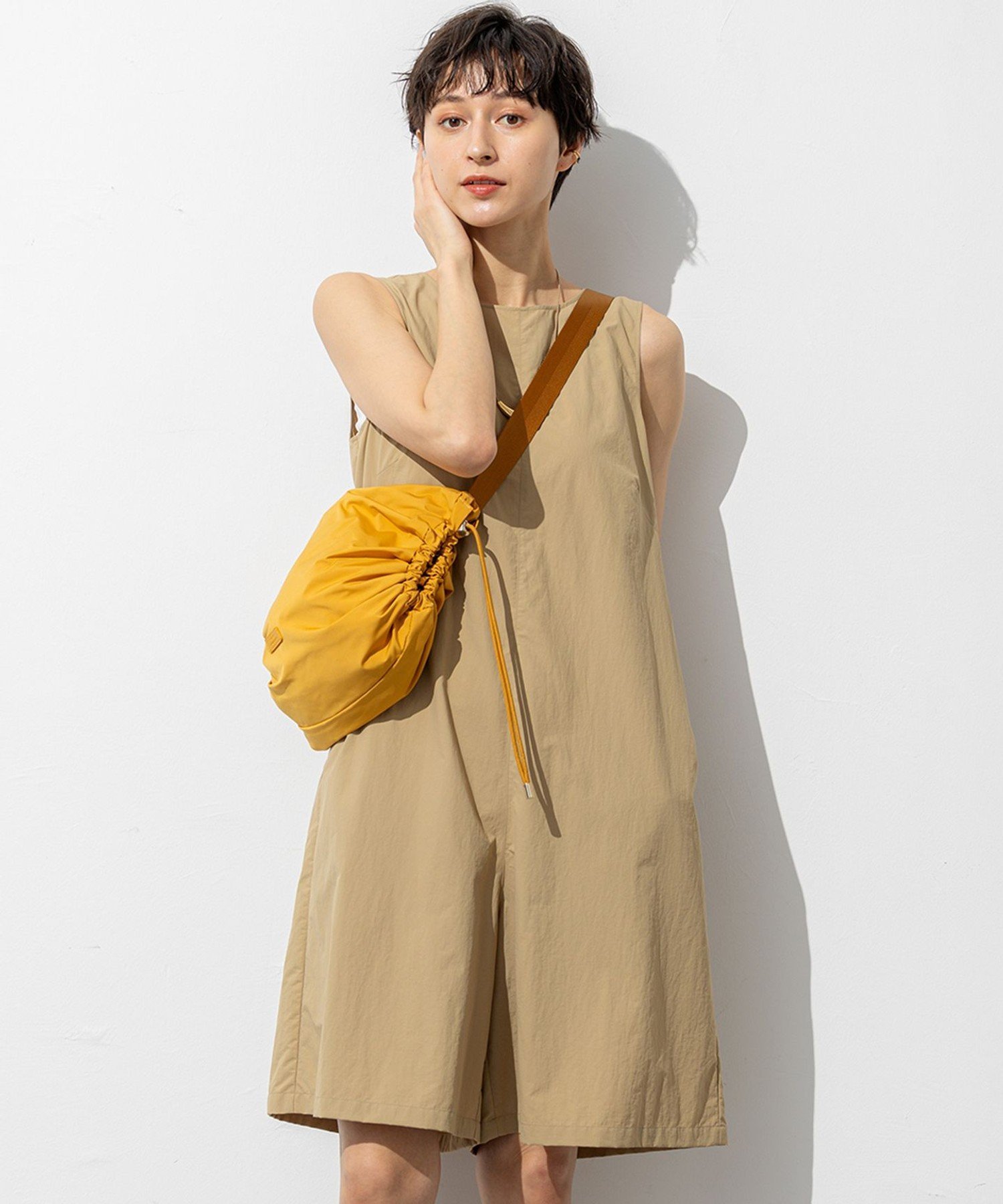 【SALE／20%OFF】23区 L 【SLOW/一部店舗限定】UVカット/撥水/接触冷感 ナイロンタスランタフタ オールインワン ニジュウサンク オールインワン・オーバーオール オールインワン・つなぎ グレー ベージュ【送料無料】 stylife-15123465 Rakuten Fashion サンプル画像2