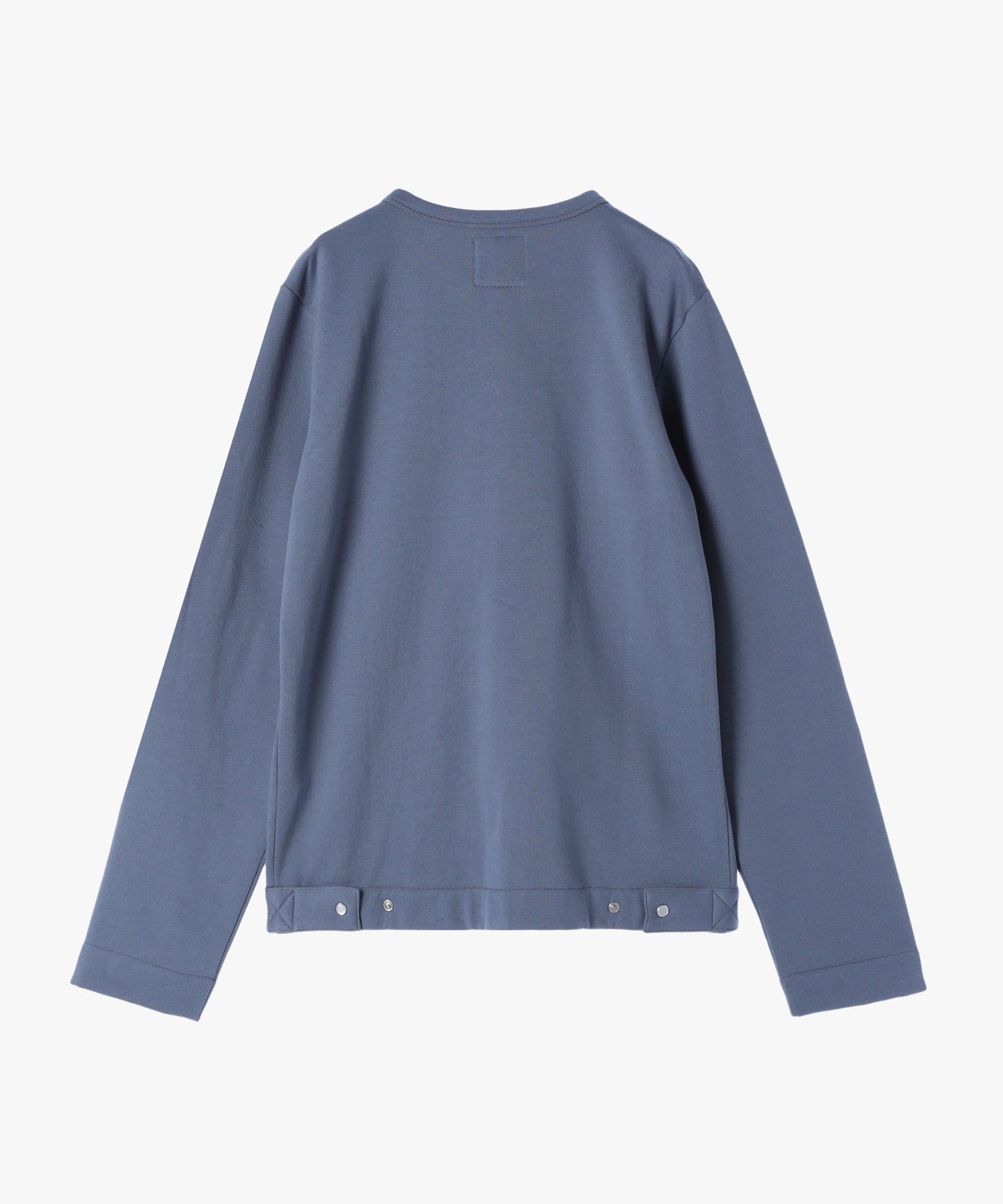 agnes b. HOMME メンズ オーガニックコットン メルトン 長袖 カーディガンプレッション "Nacre" [Made in France] アニエスベー トップス カーディガン グレー【送料無料】