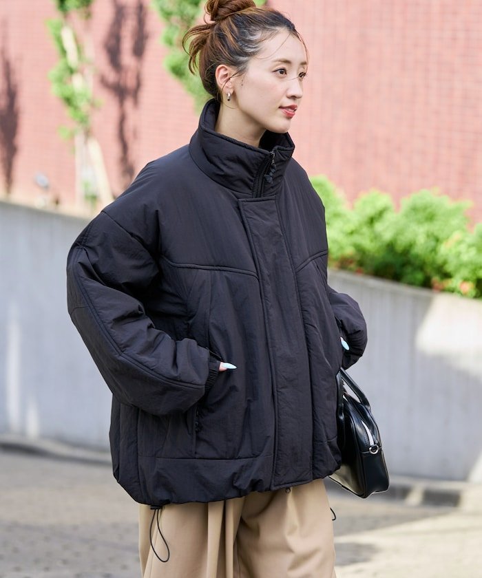 【SALE／10%OFF】FREAK'S STORE ショート モンスター パーカー【限定展開】 25AW フリークスストア ジャケット・アウター ダウンジャケット・ダウンベスト ブラック ベージュ グリーン【送料無料】のサムネイル