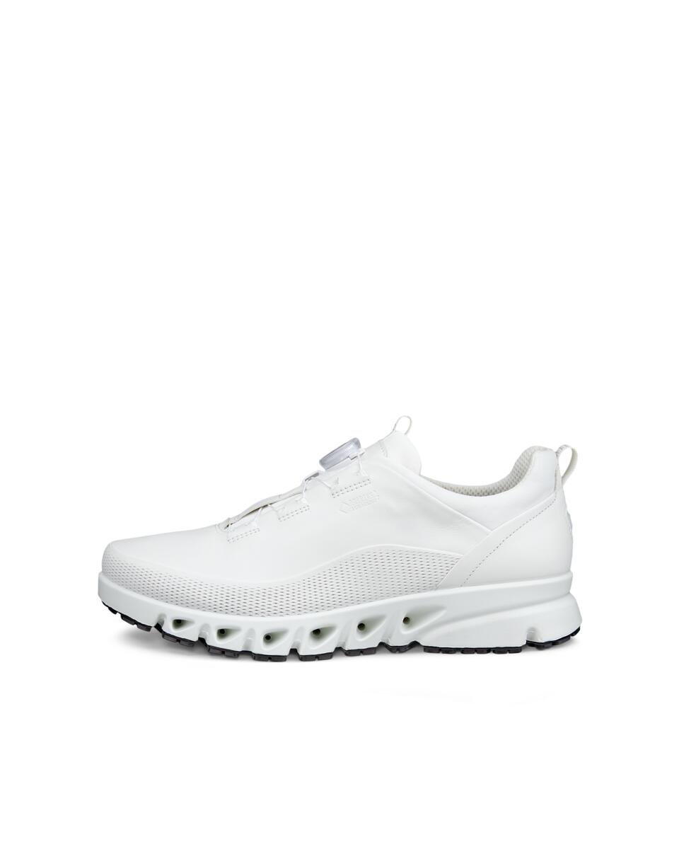 ECCO ECCO 高フィット MULTI-VENT メンズ 本革 GORE-TEX防水 エコー シューズ・靴 スニーカー ホワイト【送料無料】