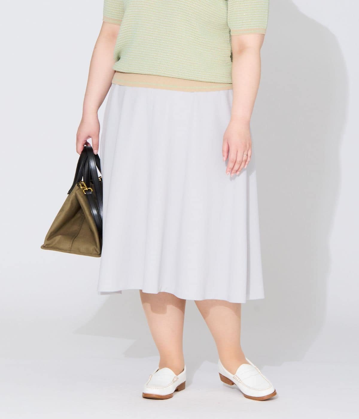 【SALE／28%OFF】NEWYORKER WOMEN L-SIZE 【L】【接触冷感・UVカット・撥水】ジョーゼットジャージー フレアスカート ニューヨーカー エルサイズ スカート その他のスカート ネイビー【送料無料】
