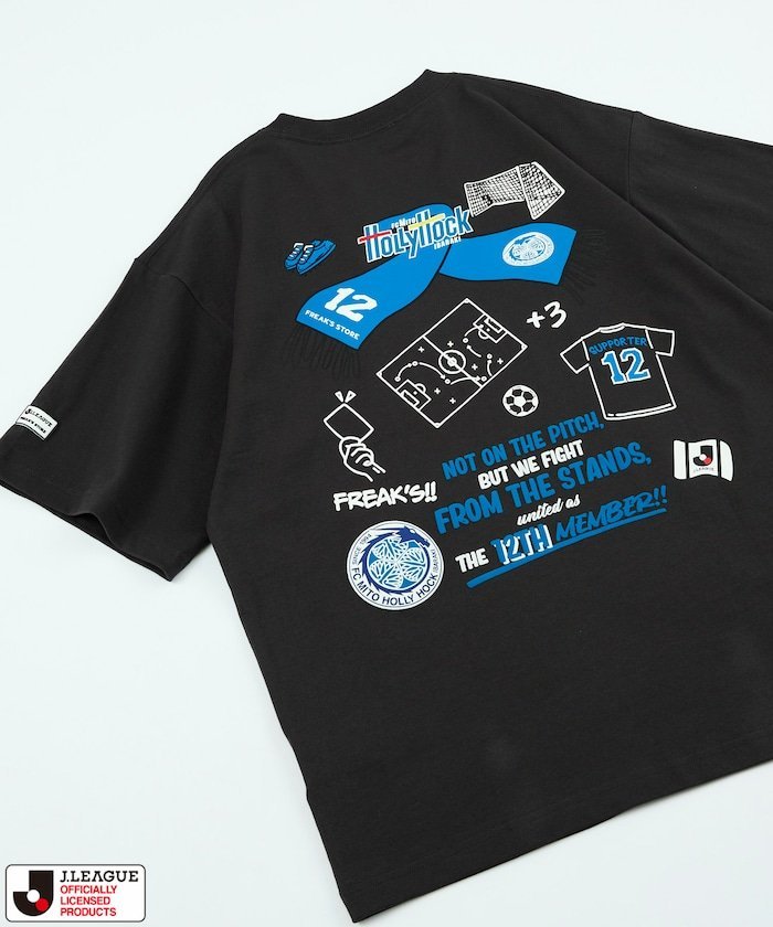 J.LEAGUE × FREAK'S STORE 別注SUPPORTERS SHORT SLEEVE TEE【水戸ホーリーホック】 フリークスストア トップス カットソー・Tシャツ ホワイト グレー