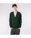 【SALE／30%OFF】LACOSTE ウォッシャブルウールVネックニットカーディガン ラコステ トップス カーディガン グリーン ブラック ネイビー ブラウン グレー【送料無料】