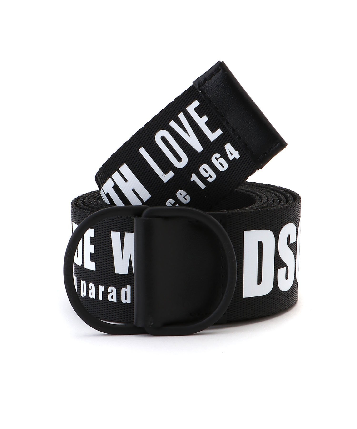 DSQUARED2 MADE WITH LOVE BELT fB[XNGA[h t@bVG xg ubNyz