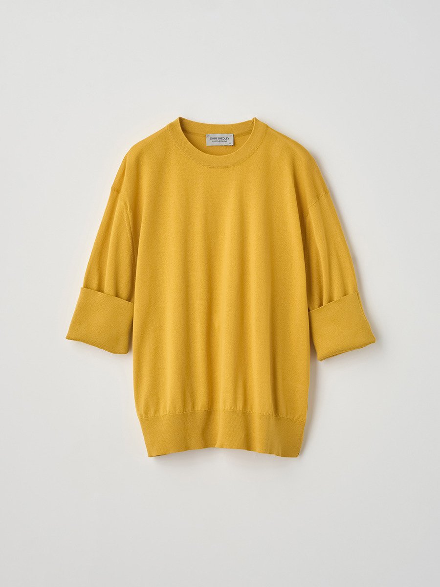 ジョンスメドレー トップス レディース JOHN SMEDLEY Crew neck Turnback rib cuff Sweater ｜ S4727 ｜ 30G ジョンスメドレー トップス ニット【送料無料】