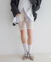 【SALE/60%OFF】JEANASIS レースバイカーショートパンツ ジーナシス 靴下・レッグウェア レギンス・スパッツ ホワイト ブラック