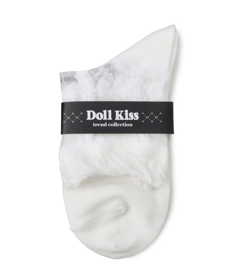 Doll Kiss シースルーリボンソックス エスペランサ 靴下・レッグウェア 靴下 ホワイト
