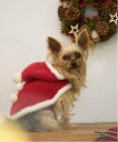 【SALE/30%OFF】petit main 【DOG】クリスマスポンチョ ナルミヤオンライン ペット用品 ペットウェア・ペット服 ベージュ レッド