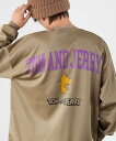 【SALE/50%OFF】improves TOM&JERRY トムとジェリー ダンボール トレーナー インプローブス トップス スウェット・トレーナー グレー...