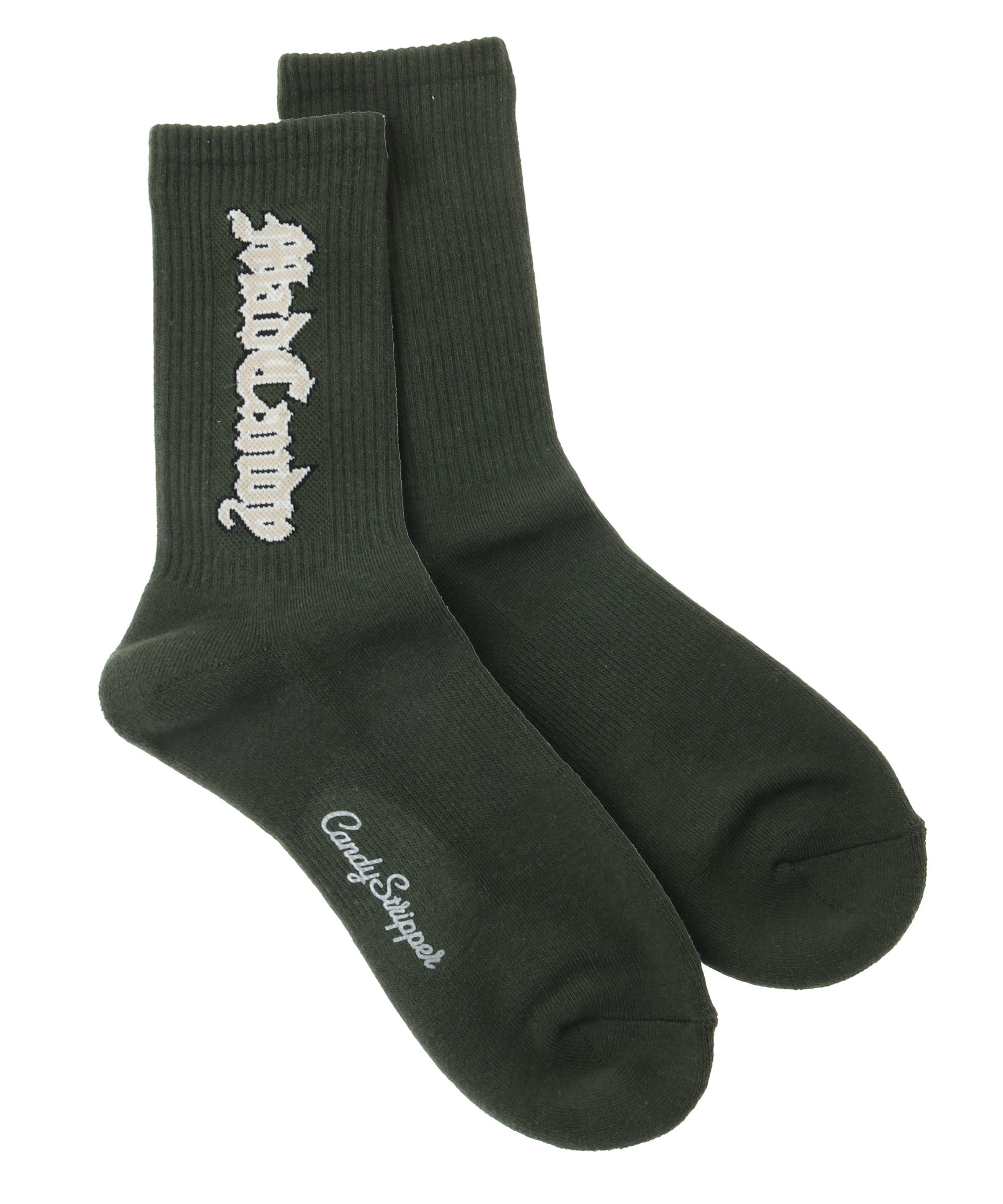 【SALE／30%OFF】Candy Stripper MAD CANDY RIB SOCKS キャンディストリッパー 靴下・レッグウェア 靴下 カーキグリーン ブルー ホワイト ブラック