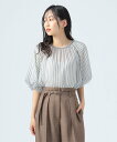 【SALE/40%OFF】BEAMS HEART WOMEN シアー ストライプ バルーン ブラウス ビームス ハート トップス シャツ・ブラウス