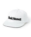 Paul Stuart 【GOLF】ロゴキャップ ポール・スチュアート 帽子 キャップ ブラック ホワイト【送料無料】