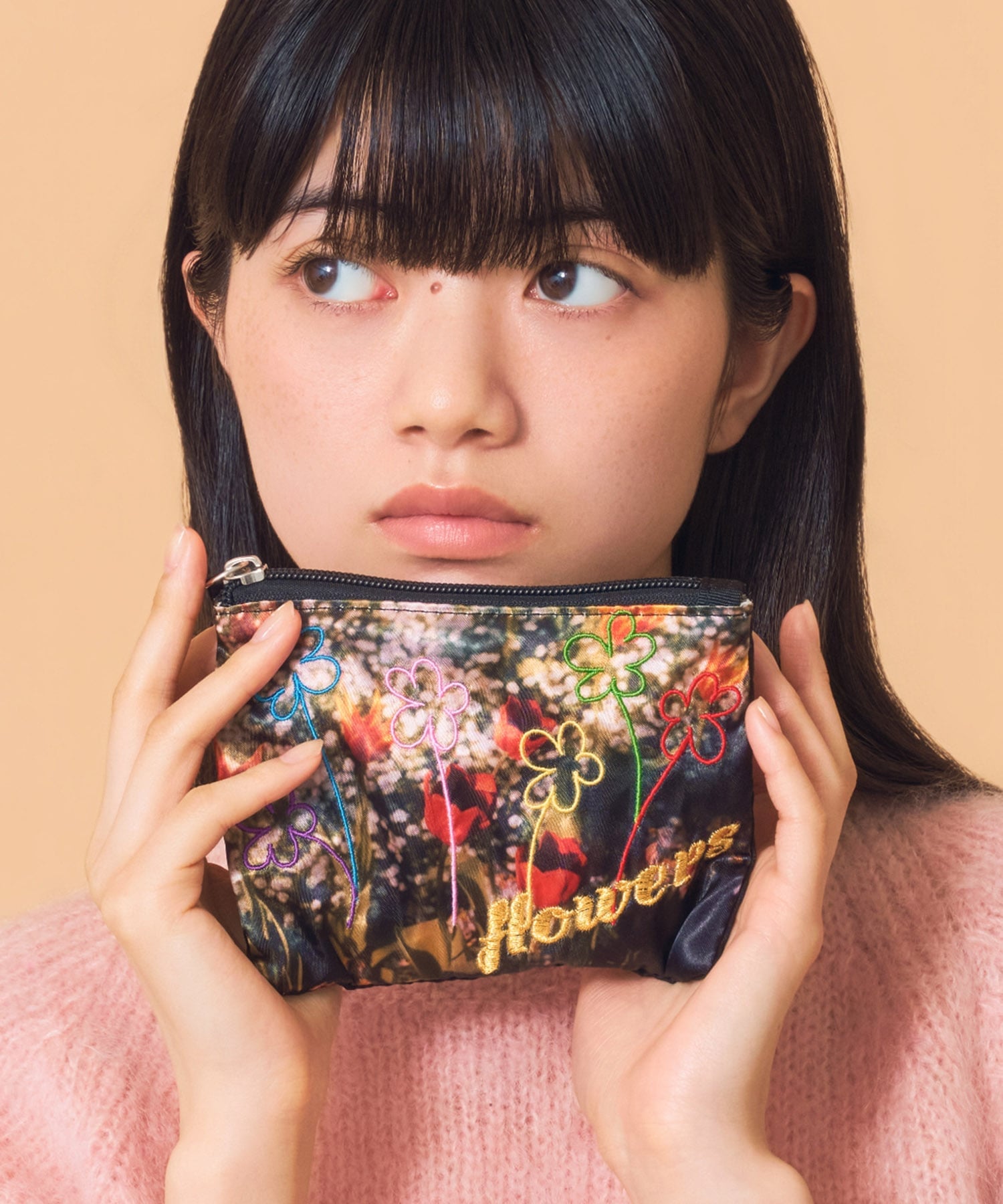 Casselini(キャセリーニ)ドゥードゥルフォトポーチ キャセリーニ 財布・ポーチ・ケース ポーチ オレンジ ブラック ピンク