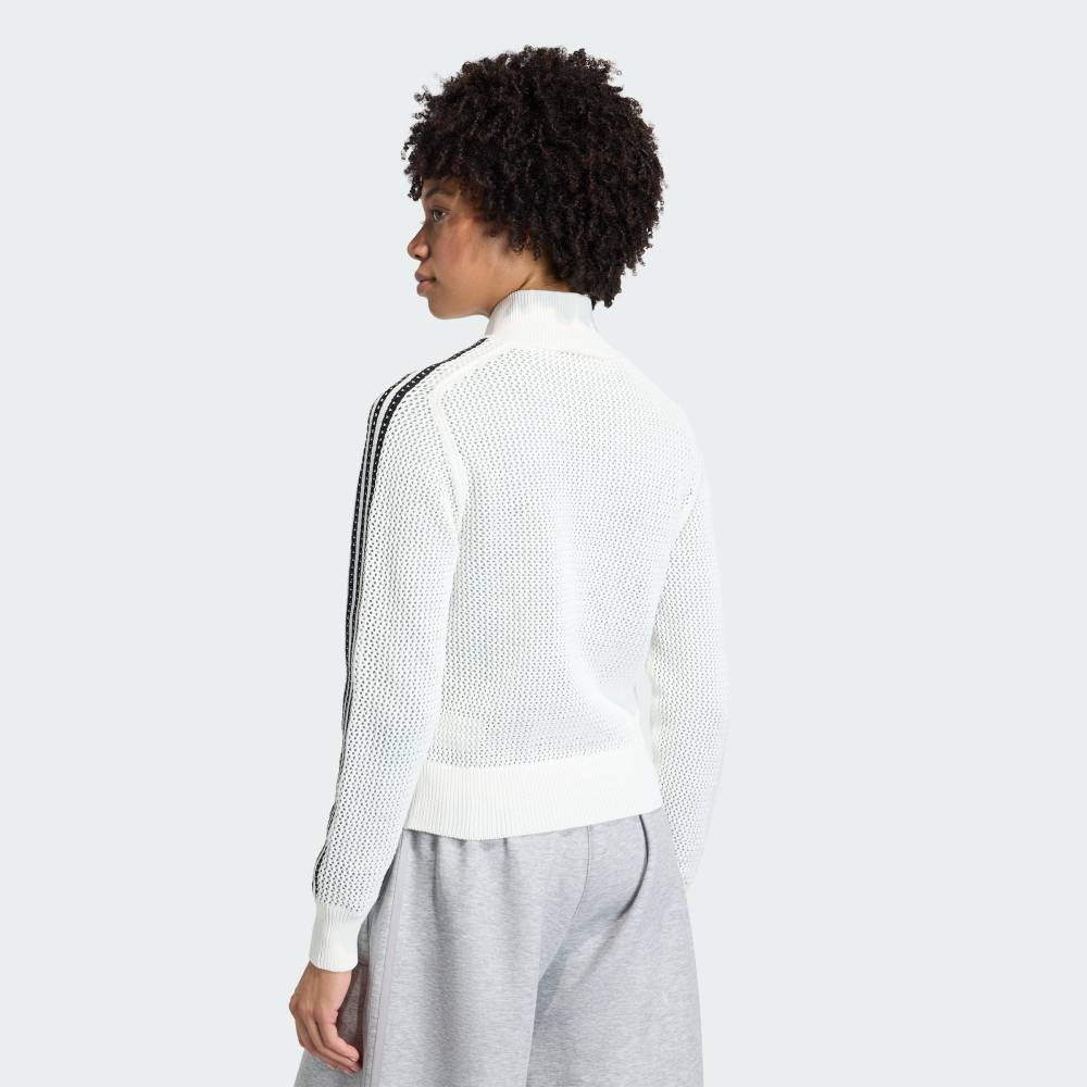 adidas 【公式】アディダス adidas ニット クロシェ ファイヤーバード トラックトップ アディダス トップス その他のトップス ホワイト【送料無料】