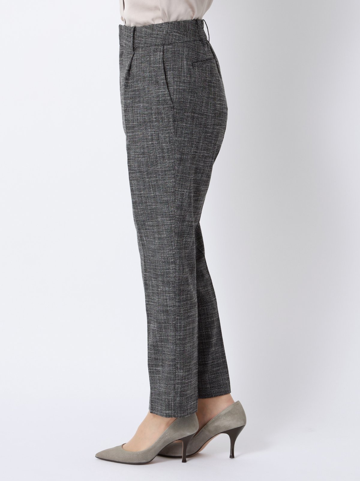 【SALE／20%OFF】SUIT SQUARE タックテーパードパンツ ウォッシャブル ストレッチ ...