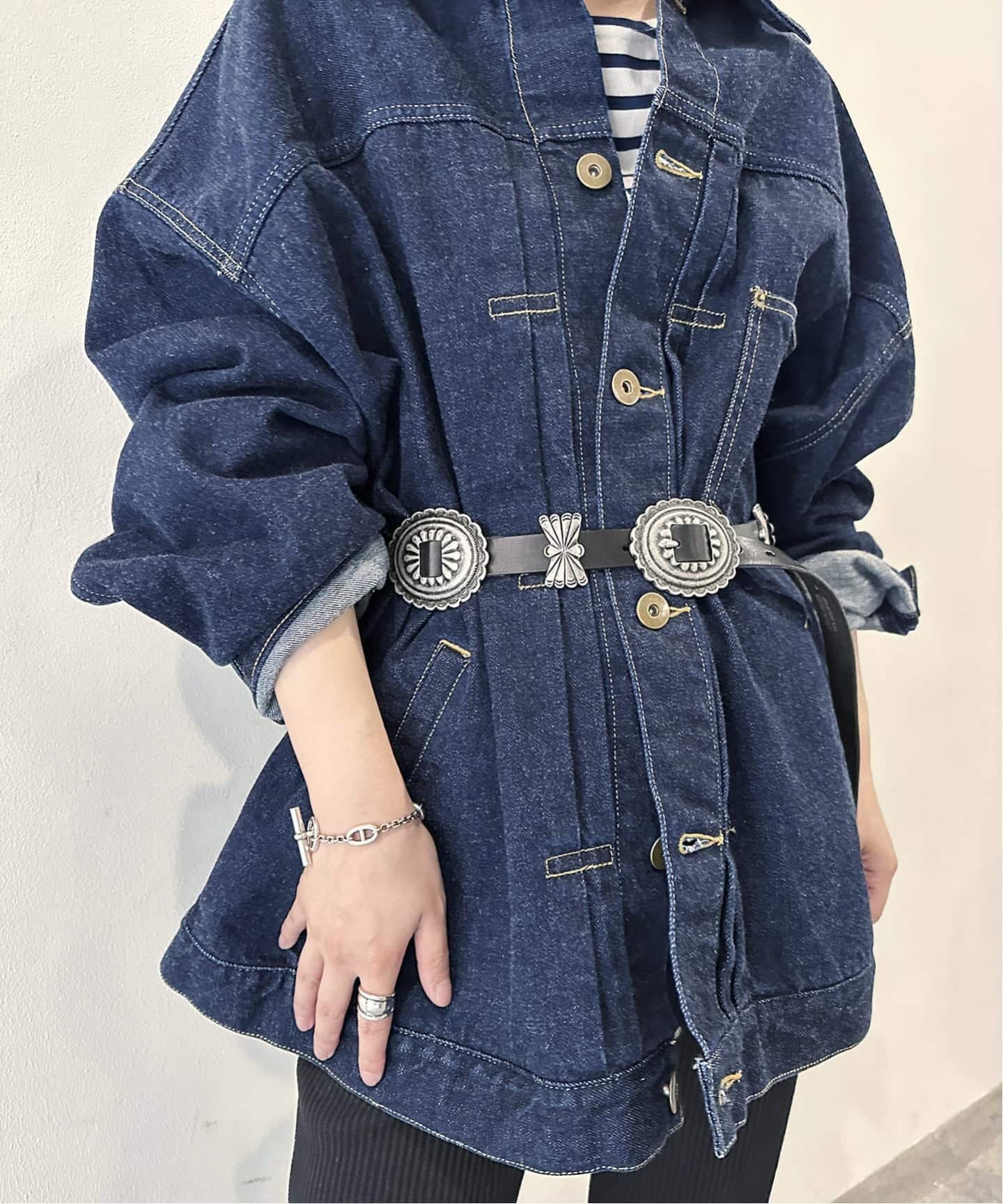 PUNTOVITA / プントヴィータ 別注CONCHO BELT LARGE フレームワーク ファッション雑貨 ベルト ブラック ブラウン