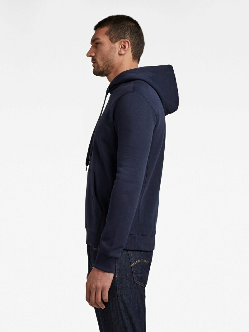 【公式ショップ】PREMIUM CORE HOODED SWEATER/ワンポイントロゴパーカー ジースターロゥ トップス パーカー・フーディー ネイビー