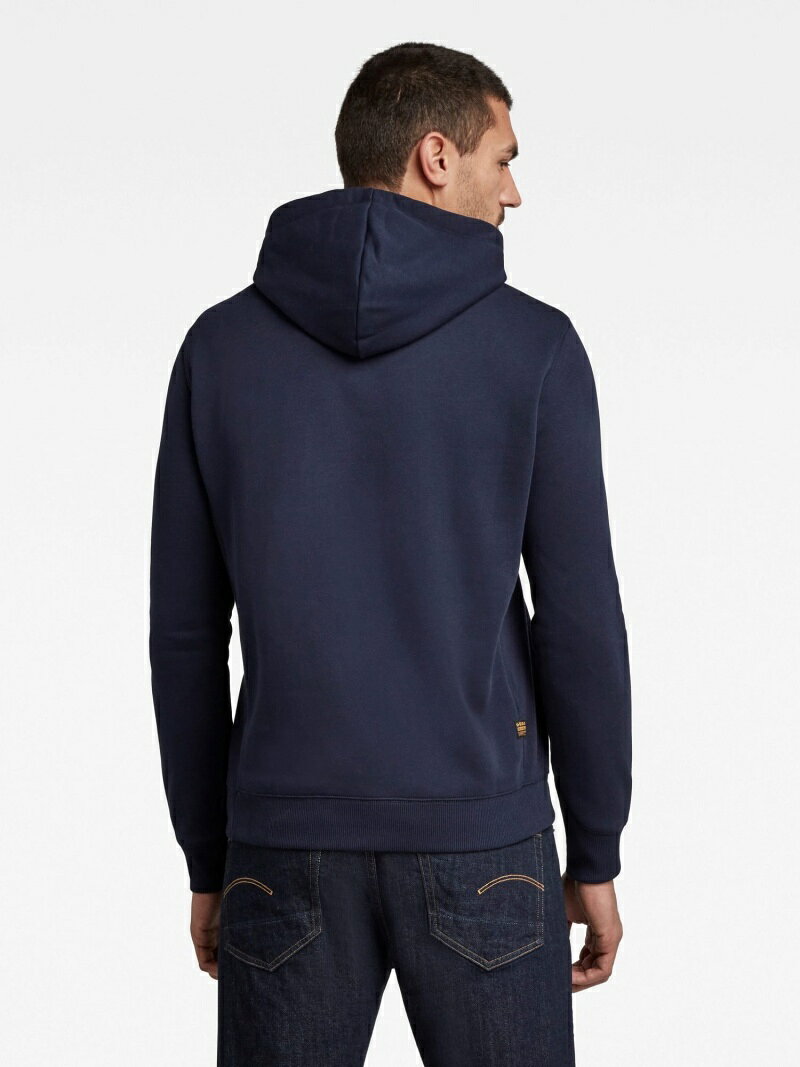 【公式ショップ】PREMIUM CORE HOODED SWEATER/ワンポイントロゴパーカー ジースターロゥ トップス パーカー・フーディー ネイビー