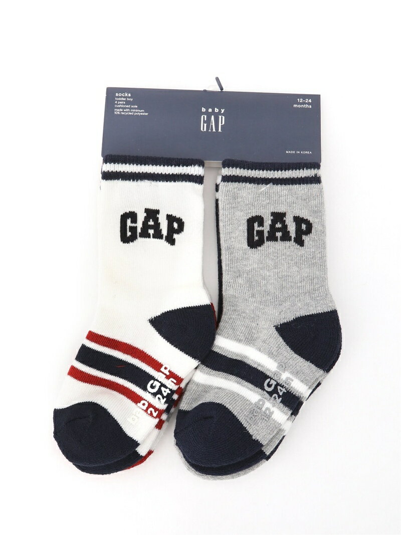 【SALE／74%OFF】GAP K babyGap 4足組ロゴソックス ギャップ 靴下・レッグウェア 靴下