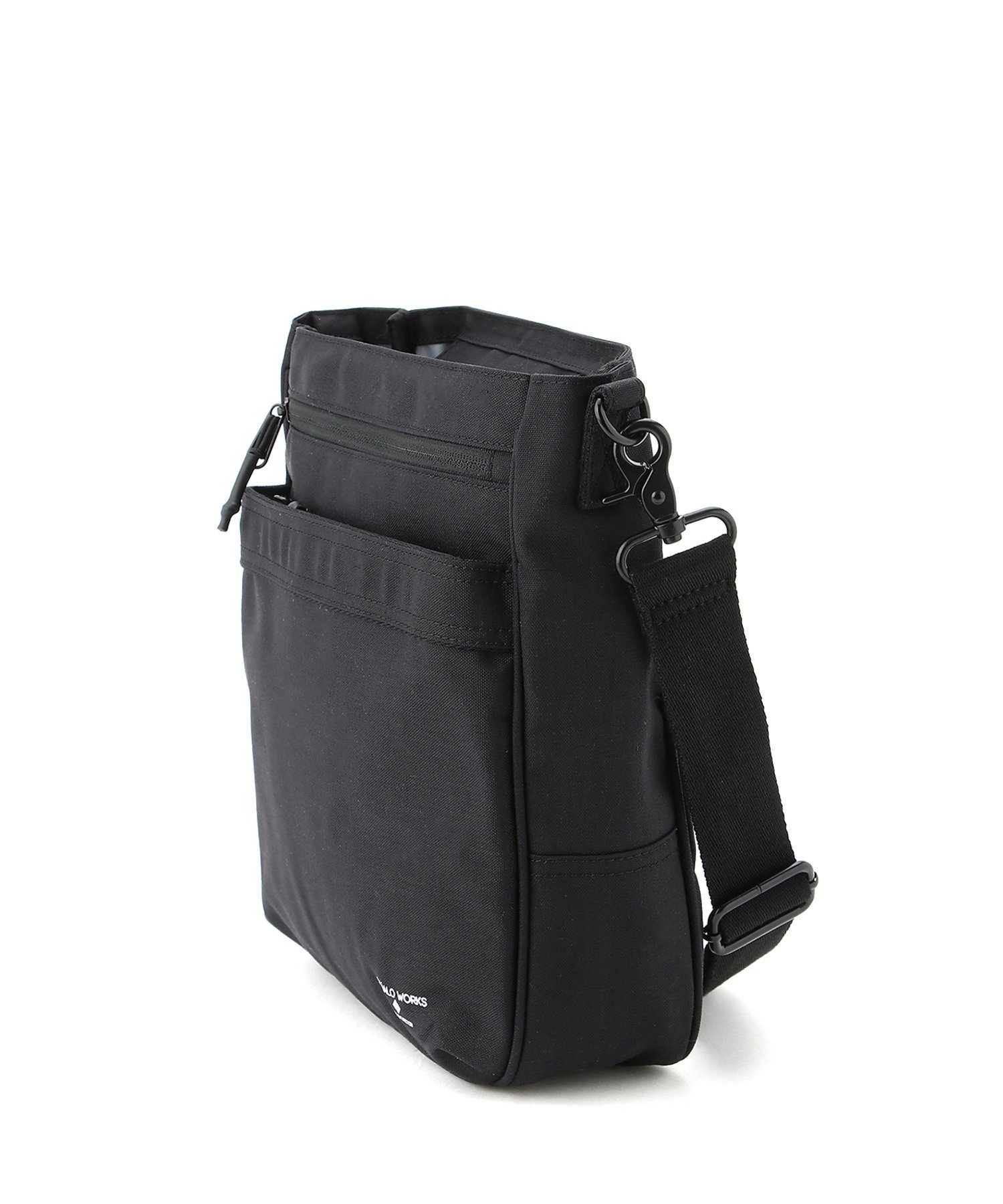 SQUALO WORKS Nylon OX SQUARE CROSS BAG アールエフストア バッグ ショルダーバッグ グレー ブラック