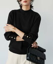 【SALE/57%OFF】ELFRANK 【サステナブルリサイクル糸使用】ハイネックニットプルオーバー ガール トップス ニット ブラック グレー ホワイト