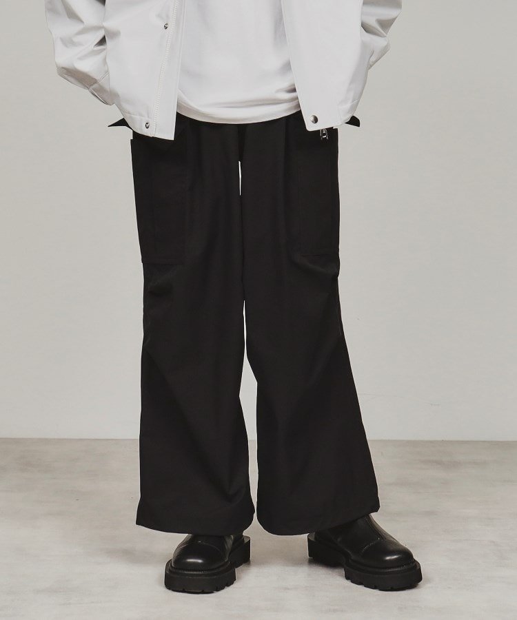 tk.TAKEO KIKUCHI ワイドテックカーゴパンツ ティーケータケオキクチ パンツ その他のパンツ ブラック グリーン ベージュ【送料無料】