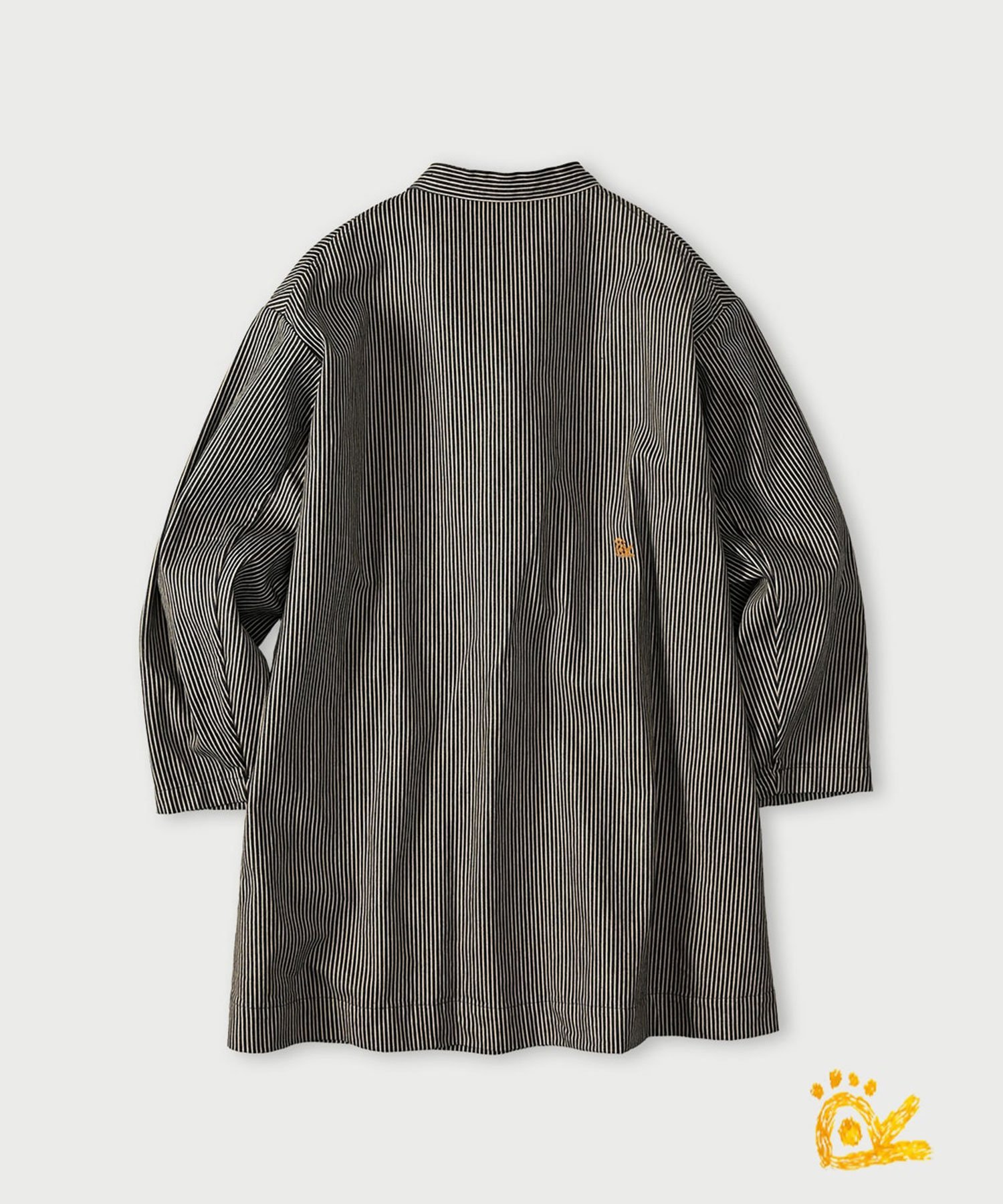 45R 【WEB限定】ONEONE 宝物のミリタリースモックチュニック(インディゴ) フォーティファイブアール ワンピース・ドレス チュニック