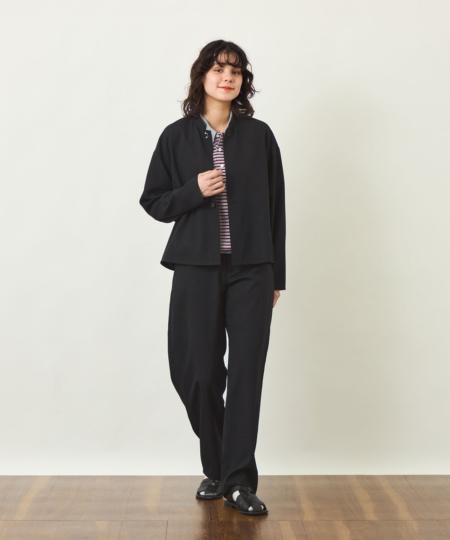 GREY LABEL ドライタッチオックス スタンドカラージャケット マッキントッシュ フィロソフィー ジャケット・アウター ブルゾン・ジャンパー ブラック ベージュ