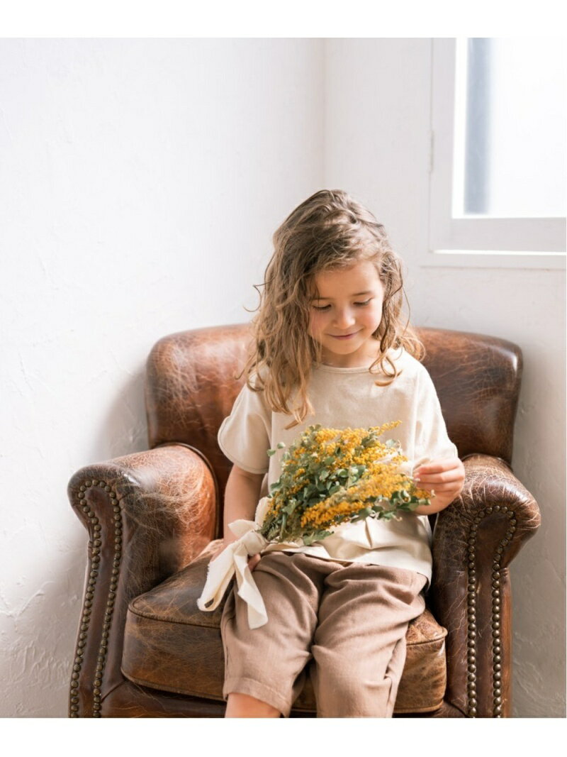 riziere riziere/(K)フレンチスリーブ刺繍ロゴTシャツ リジェール トップス その他のトップス ベージュ グレー ホワイト オレンジのサムネイル