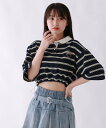 【SALE/50%OFF】repipi armario マルチボーダーショートポロシャツ レピピアルマリオ トップス ポロシャツ ネイビー グリーン ホワイト