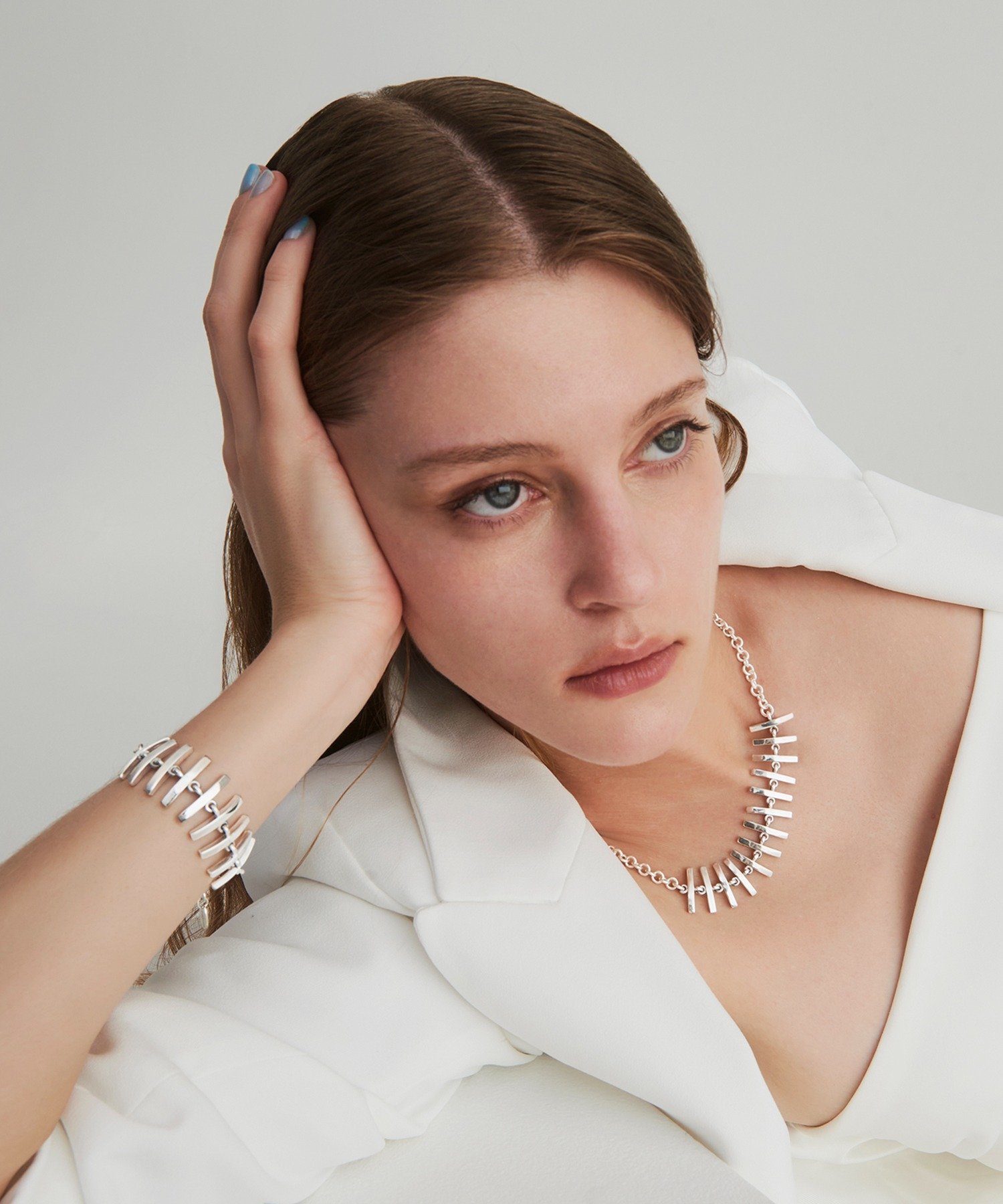quip queint quip queint/ramus necklace QU113 セットアップセブン アクセサリー・腕時計 ネックレス ブラック【送料無料】