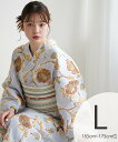 utatane utatane 浴衣3点セット ブルーグレーに椿唐草 Lサイズ ウタタネ 着物・浴衣・和装小物 浴衣 ブルー【送料無料】