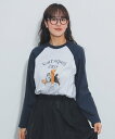 【SALE/50%OFF】BEAMS HEART WOMEN キャットプリント ロングスリーブTシャツ ビームス アウトレット トップス カットソー・Tシャツ グレー ホワイト