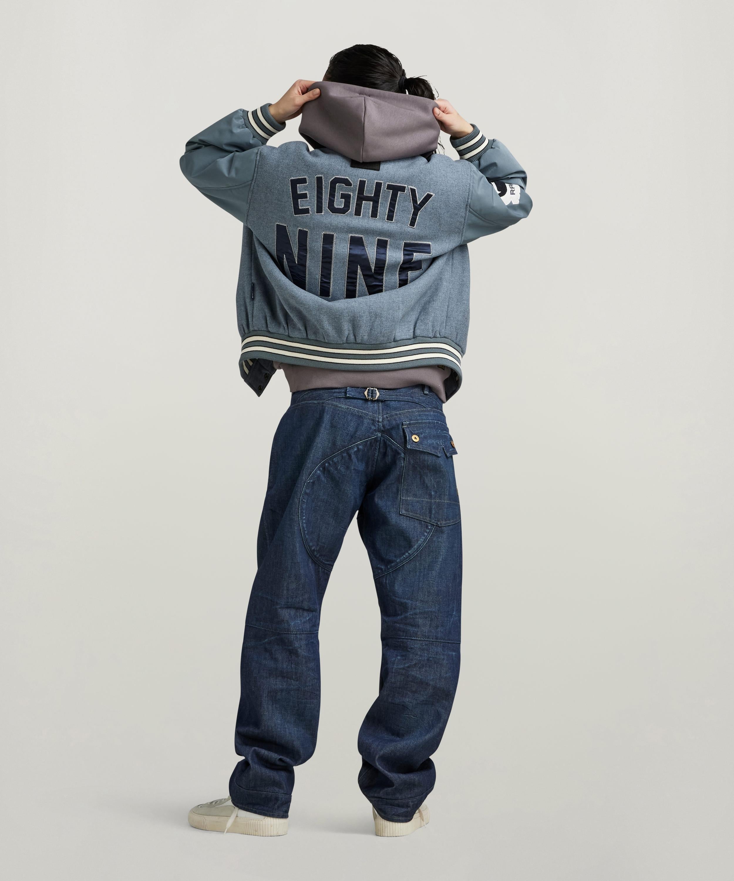 【公式ショップ】G-STAR ELWOOD 5620 LOOSE JEANS/ルーズジーンズ/立体裁断ワイドバイカーデニムパンツ ジースターロゥ パンツ ジーンズ・デニムパンツ ブルー