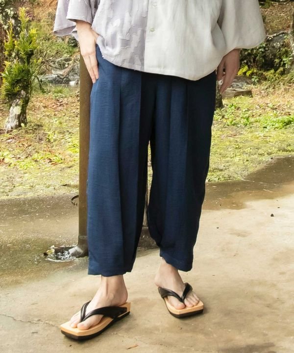 カヤ 【カヤ】カルサン袴ならいメンズパンツ アミナコレクション パンツ その他のパンツ ネイビー ブラック